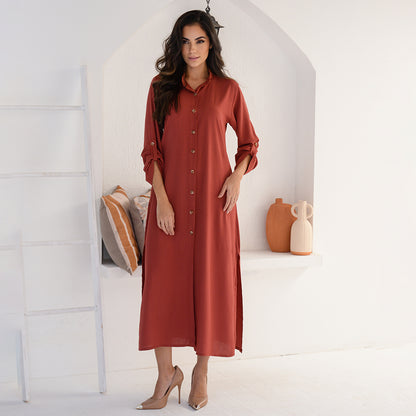 Vestido Chemise Botões M/L BBonnie Valentina Terra