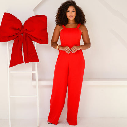 Macacão Pantalona com Alças Médias BBonnie Rafaela