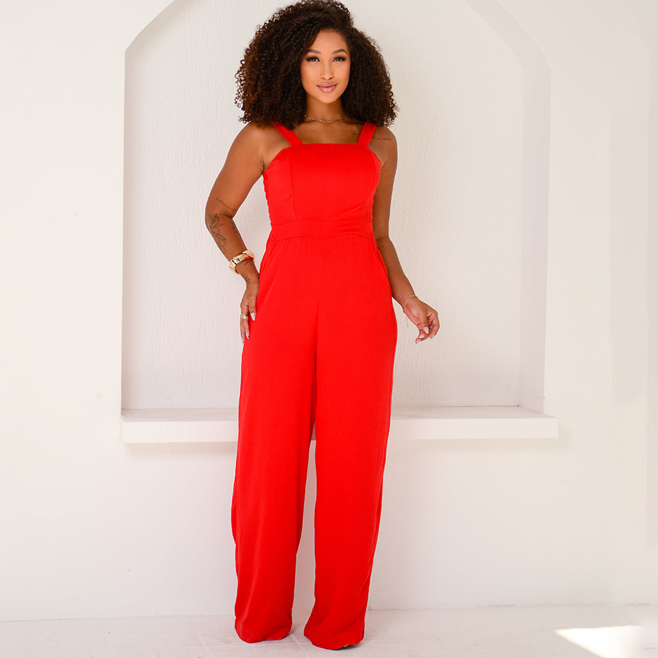 Macacão Pantalona com Alças Médias BBonnie Rafaela