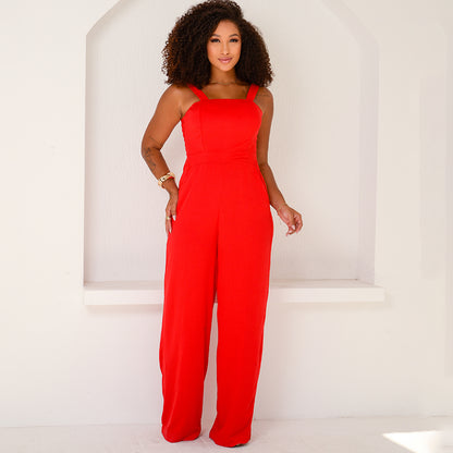 Macacão Pantalona com Alças Médias BBonnie Rafaela